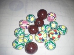 DIY “jelly roll” Polymer Clay Beads